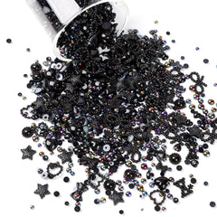 COOSLIM flatback pearl charms provide subtle shine on acrylic nails.