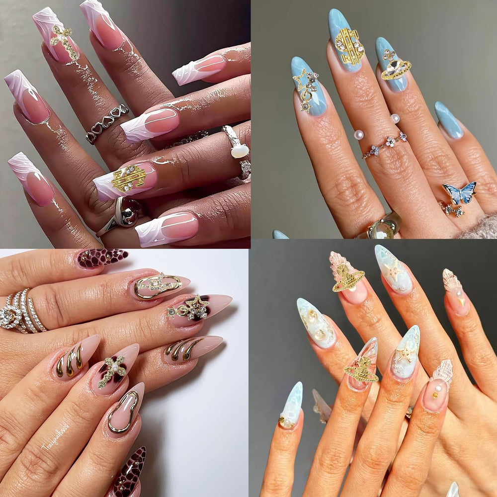COOSLIM planet nail charms offer cosmic style for statement manicures.