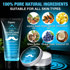 Copeax shaving bowl with double-wall insulation for rich lather.