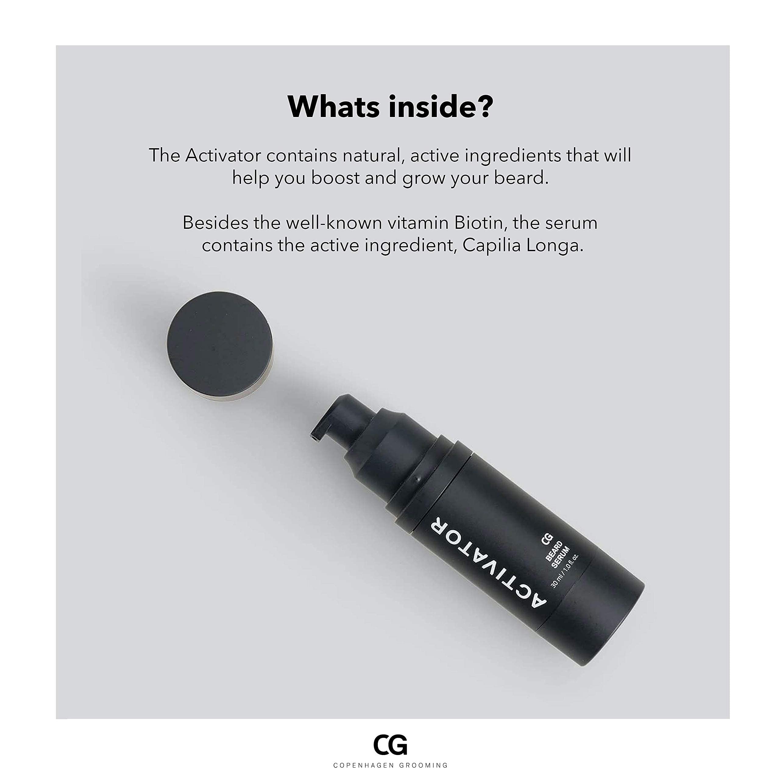 Copenhagen Grooming Lifestyle Shot shows premium beard care setup.
