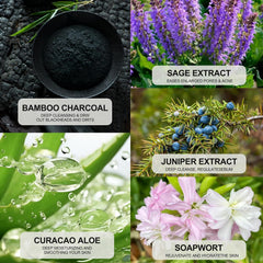 Coperalcool Bamboo Charcoal Mask with aloe vera nourishes skin and brightens