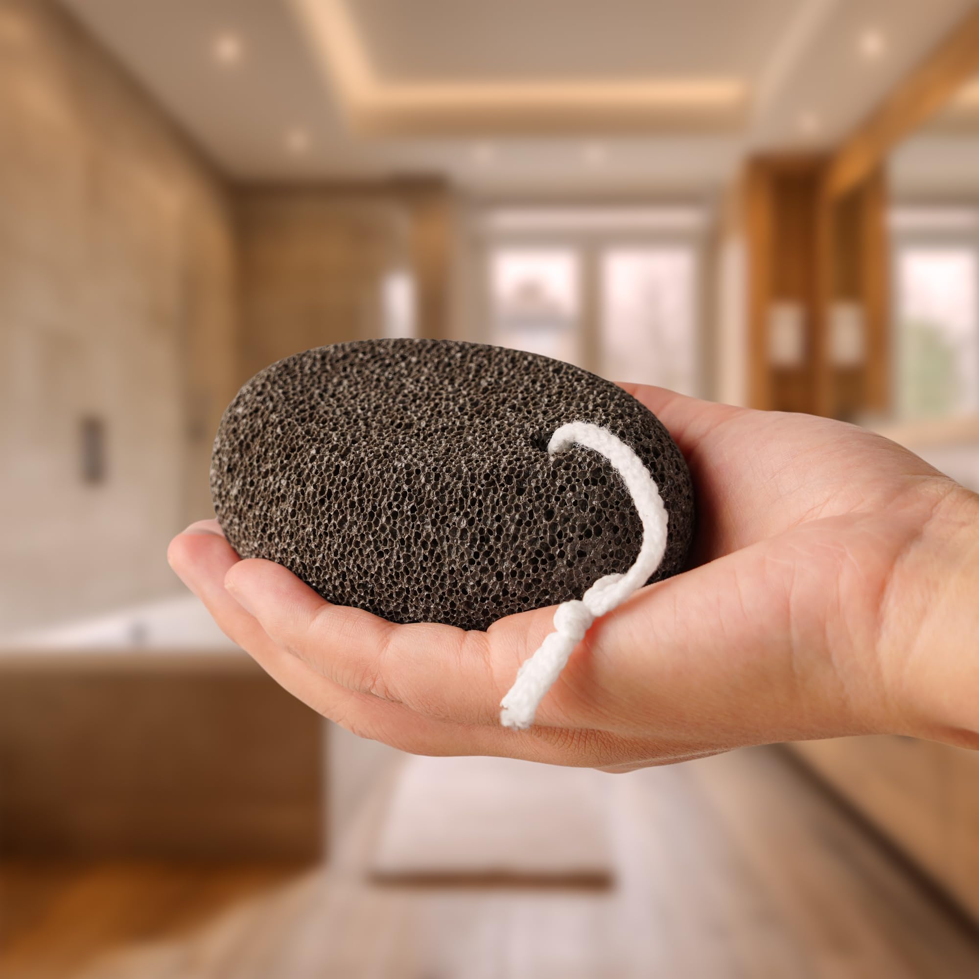 CopesFuda callus remover pumice stone targets tough skin around heels.