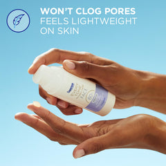 Coppertone Every Tone clear sunscreen on skin, no white cast