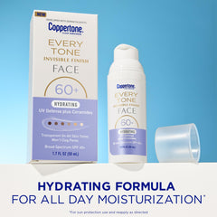 Coppertone Every Tone hydrating ceramides sunscreen pump bottle provides daily moisture