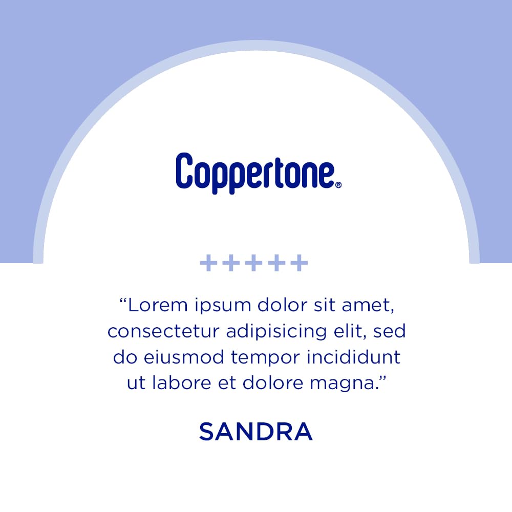 Coppertone Every Tone sunscreen with vitamin E for moisturized skin.