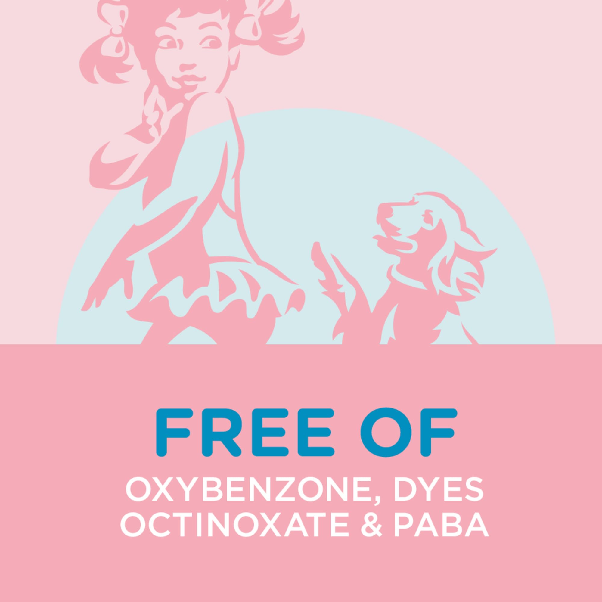 Free from dyes, PABA, Octinoxate, and Oxybenzone for cautious sun exposure