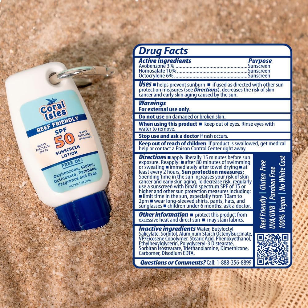 Coral Isles two-pack compact tubes ideal for travel