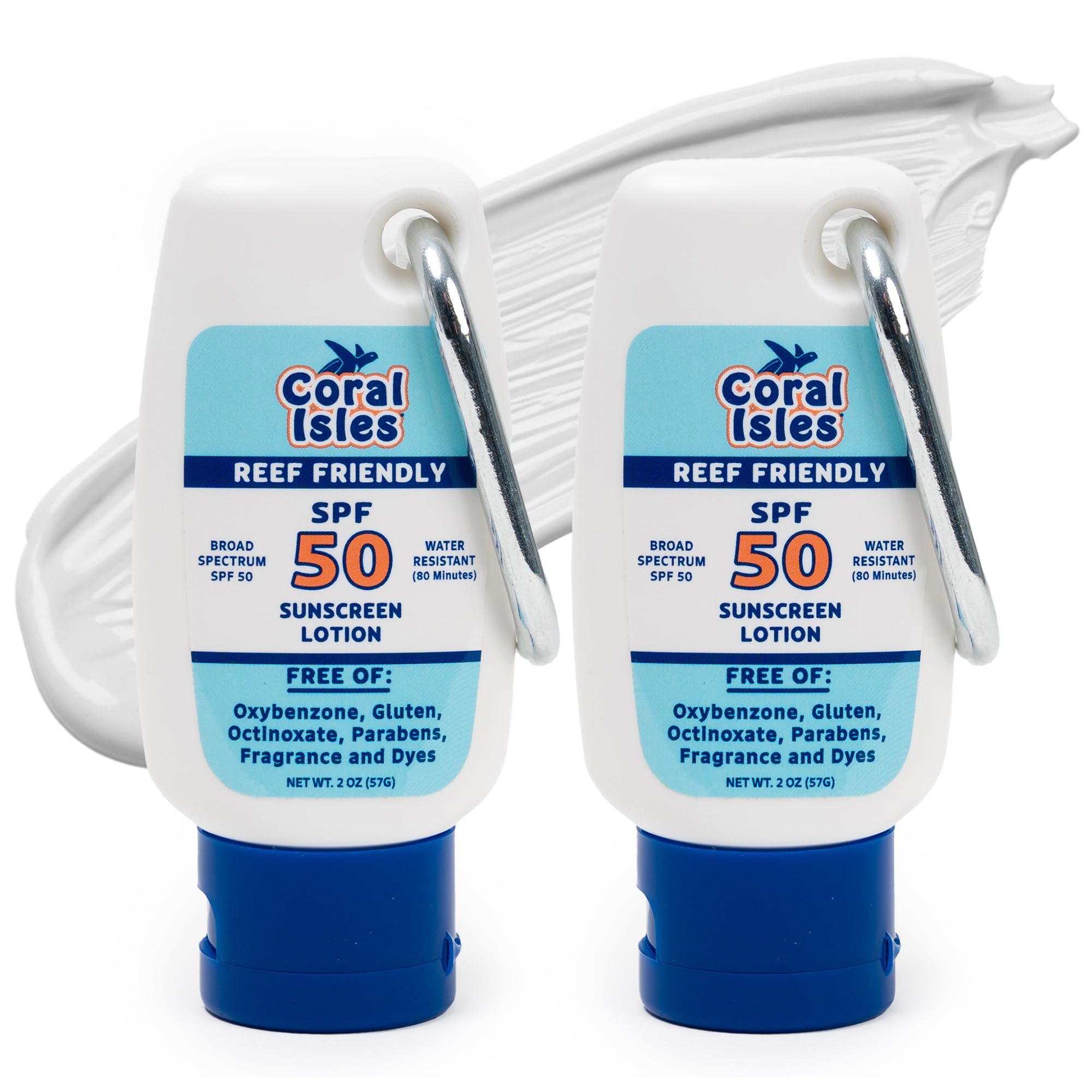 Coral Isles Hawaii sunscreen bottle closeup showing reef-safe formula for beach days