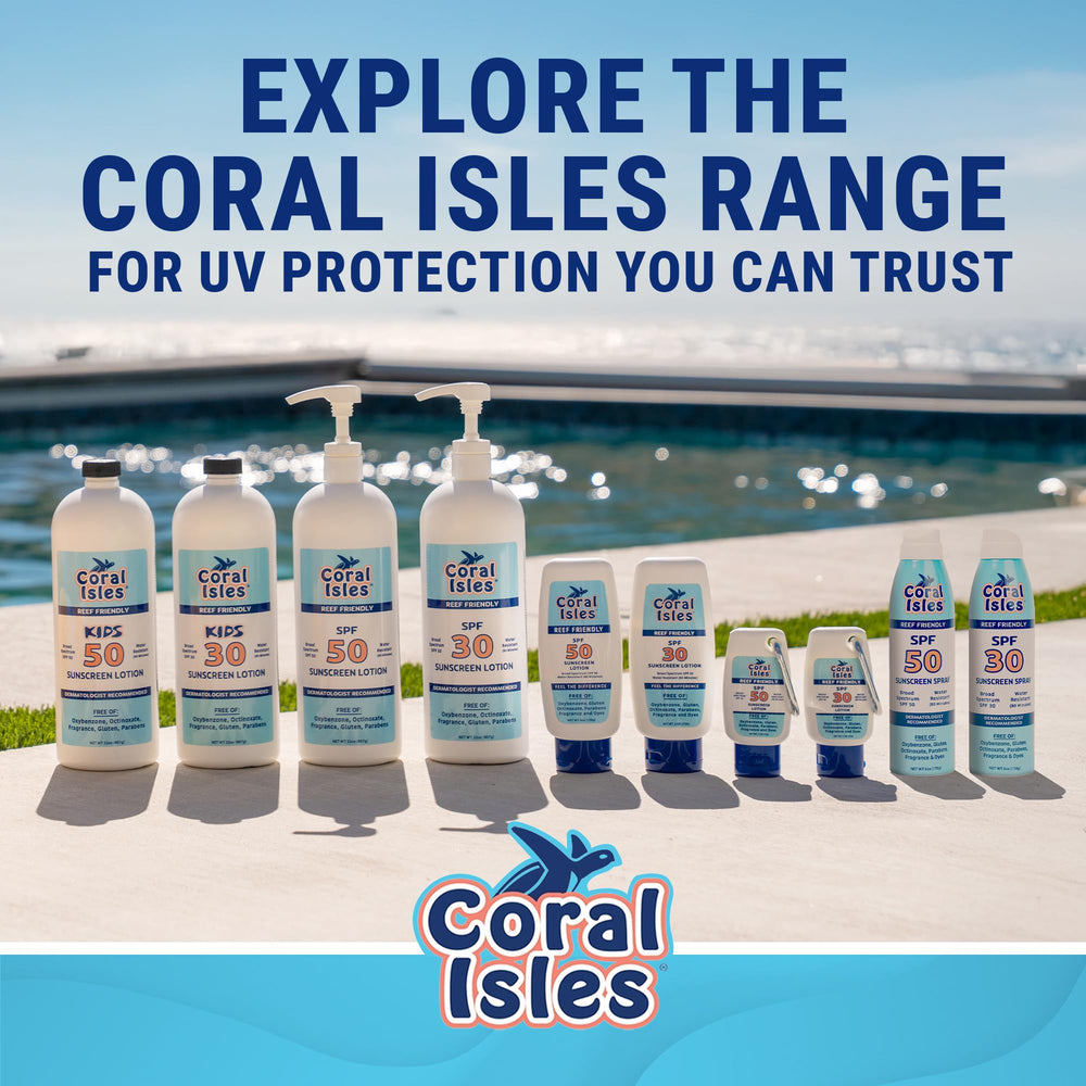 Close-up of label confirms Hawaii-compliant reef-safe ingredients.