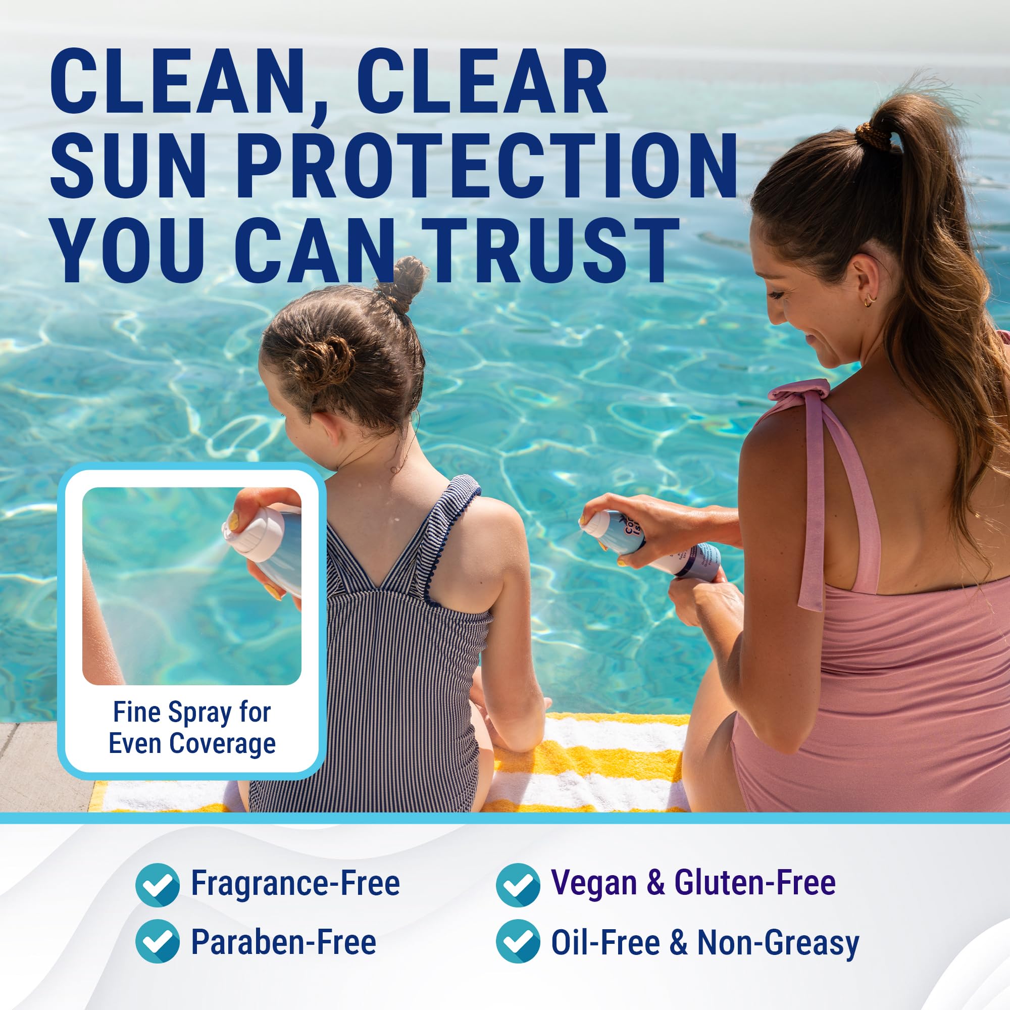 Three-pack Coral Isles SPF 30 display for family sun protection.