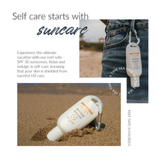 Coral Safe Reef Safe Sunscreen travel size bottle for on the go protection