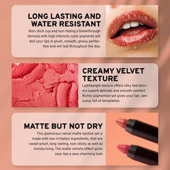 CoralBeau lip crayons with waterproof finish for busy days and nights out.
