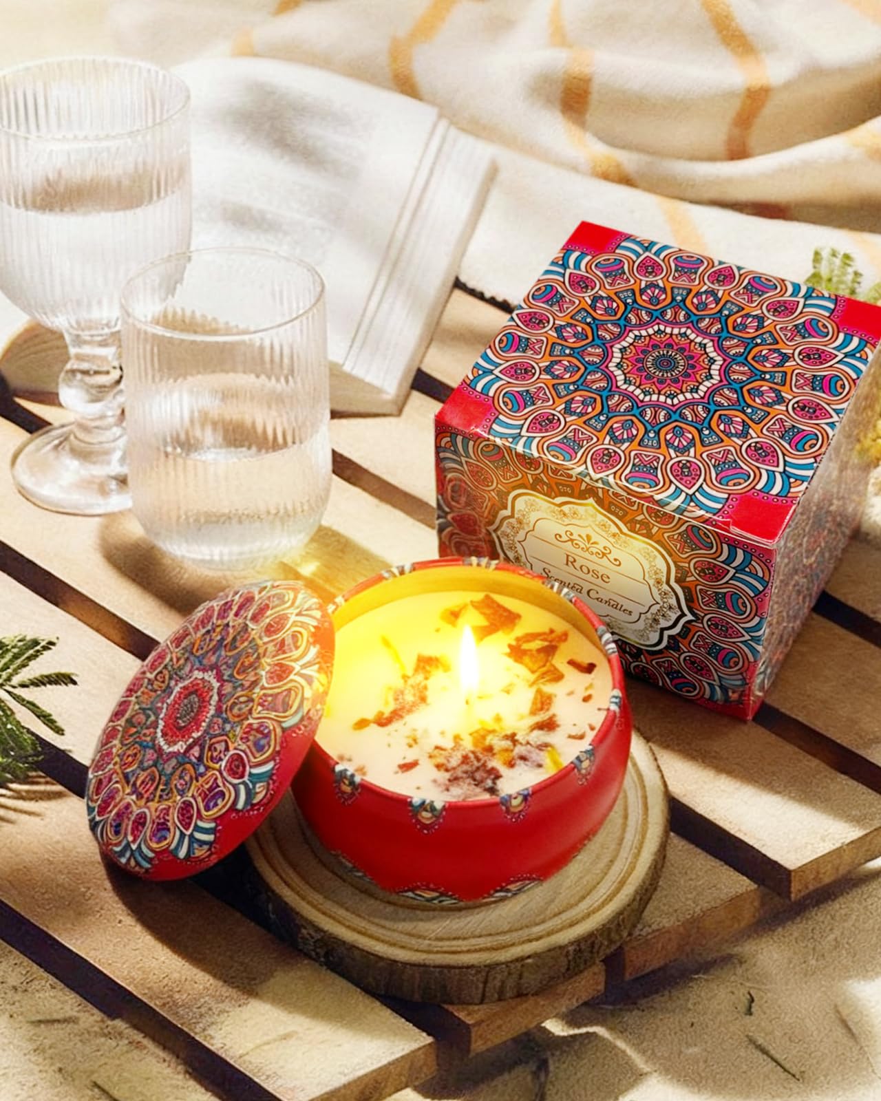 Coralogo Rose Spa Basket including handmade soap for gentle cleansing.
