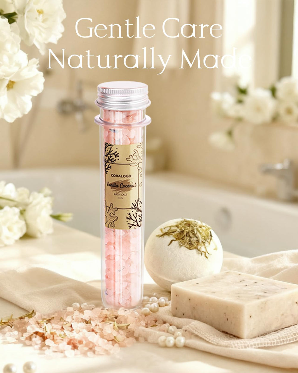 Coralogo scalp massager for gentle head relaxation during baths