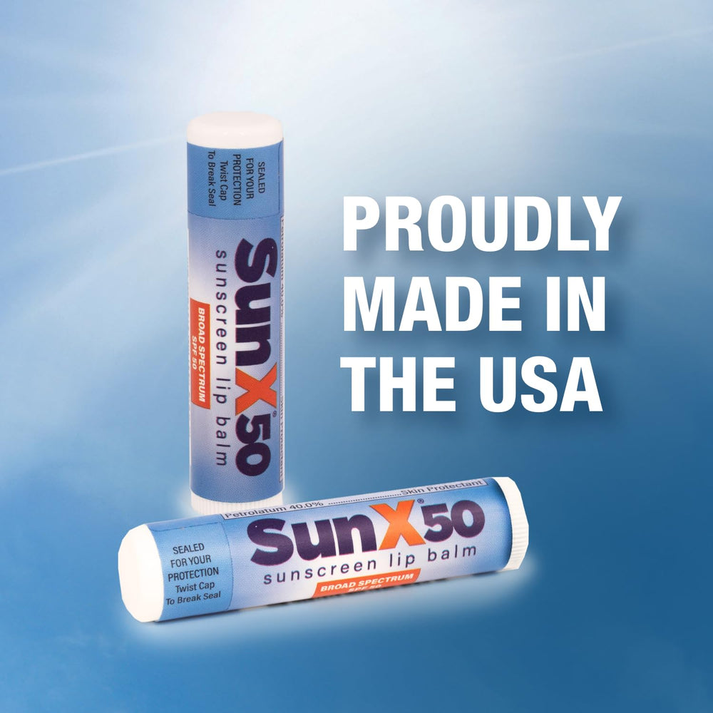 CoreTex Sun X 50 lip balm formula free of parabens and oxybenzone