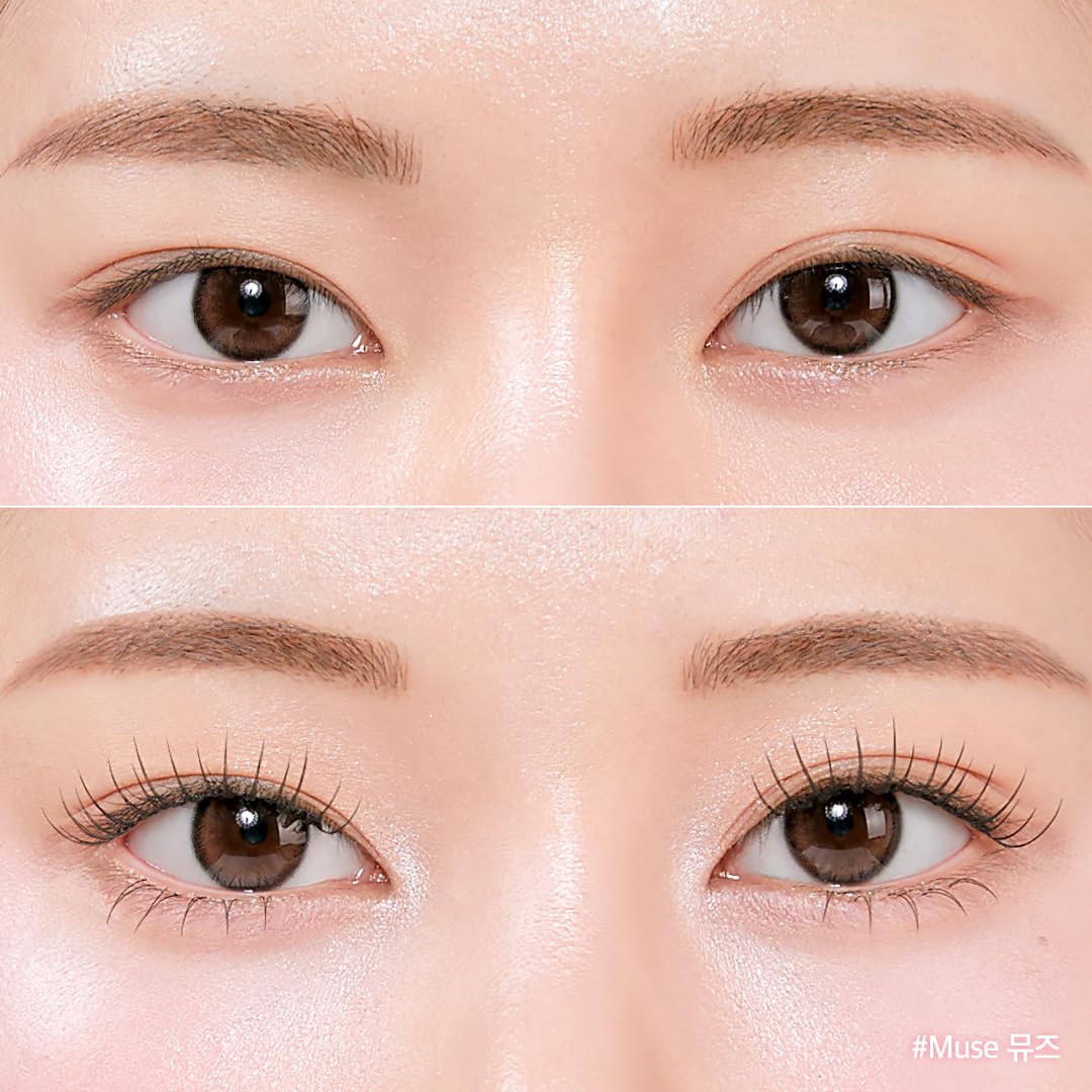CORINGCO Toktok Hara Cherry Coke 10mm lash cluster for balanced definition.