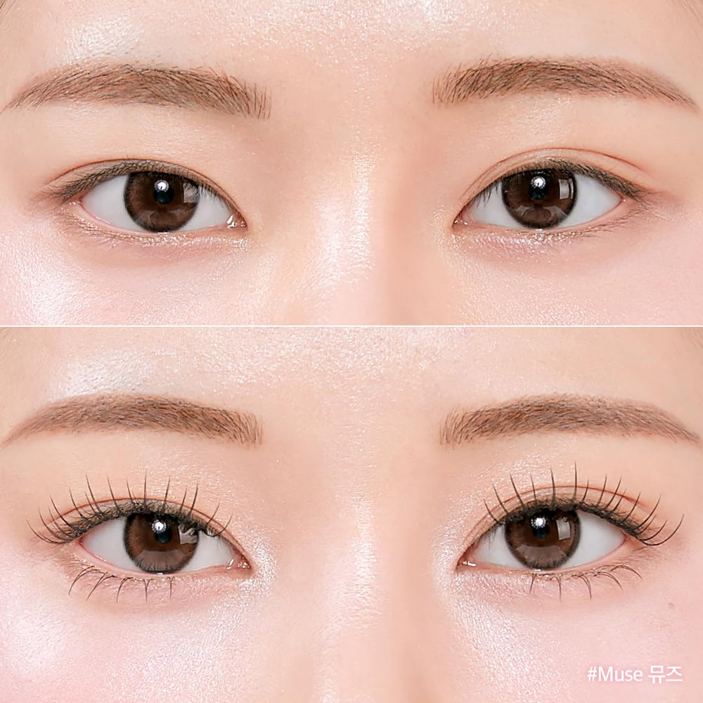 CORINGCO Toktok Hara Cherry Coke 10mm lash cluster for balanced definition.