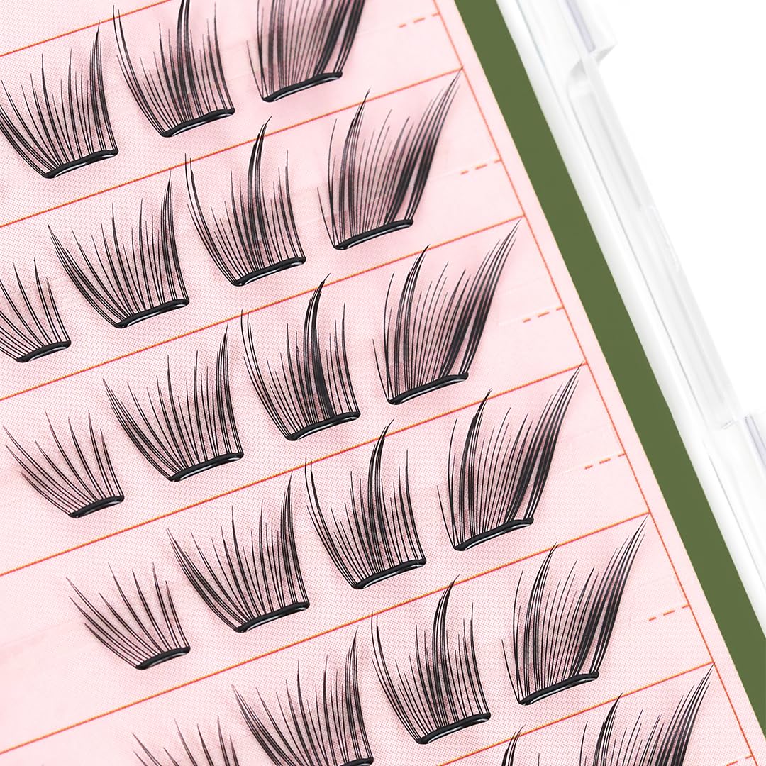 CORINGCO Toktok Hara Pure 9mm lash clusters for quick natural lashes.