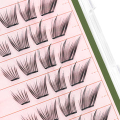 CORINGCO Toktok Hara Pure 9mm lash clusters for quick natural lashes.