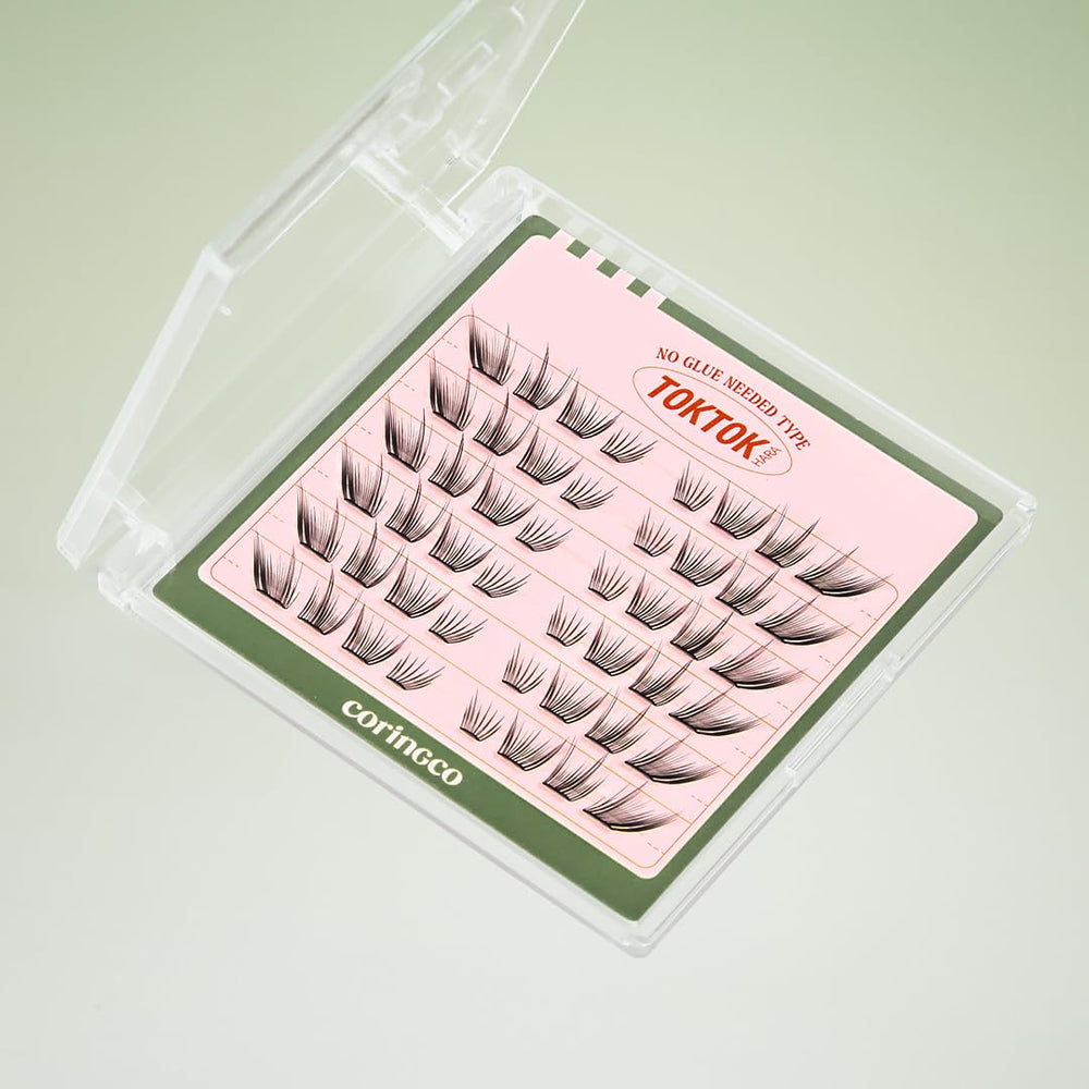 CORINGCO Toktok Hara Wink 9mm lash clusters for wide-eyed charm.