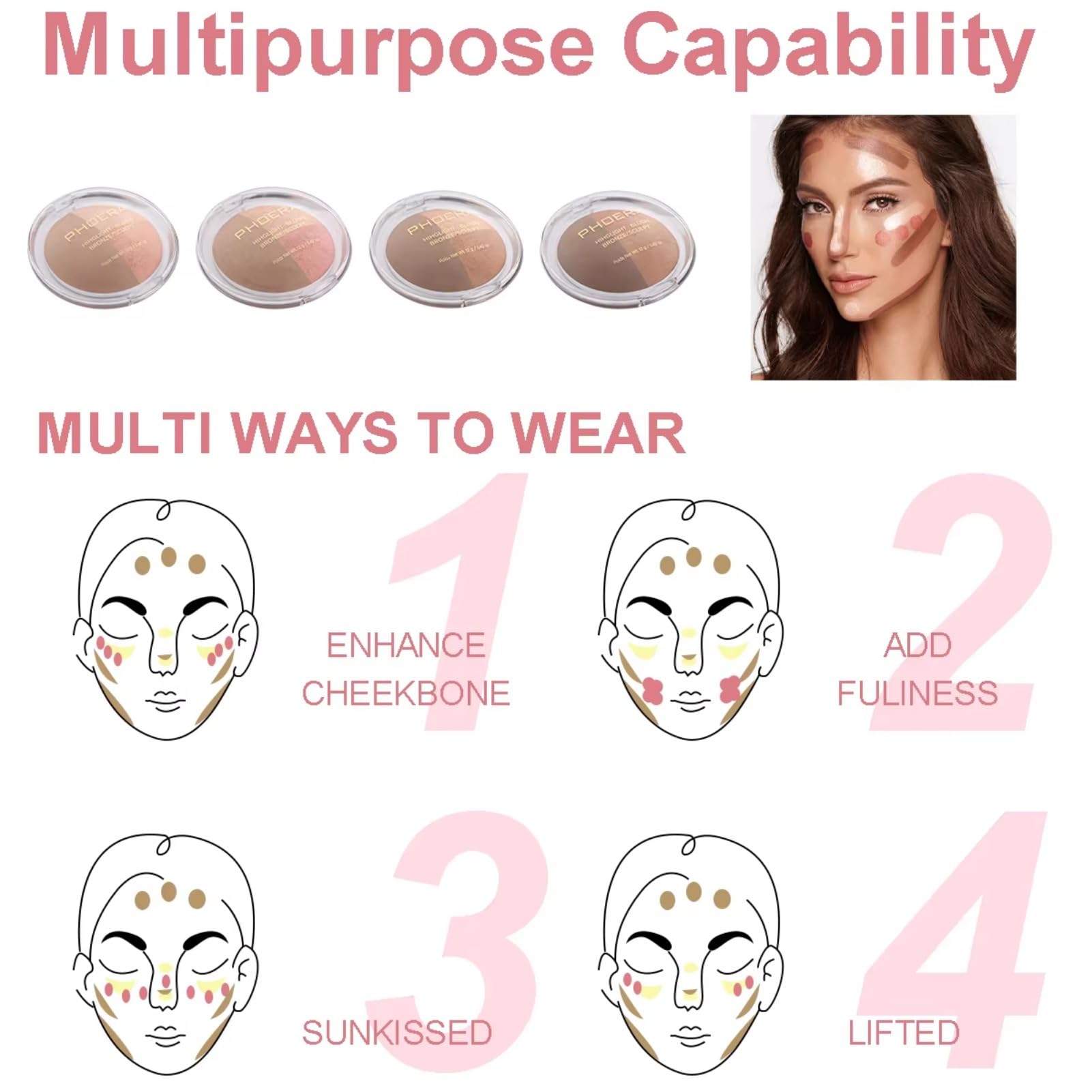 Corlo bronze powder contour shade for defined facial structure