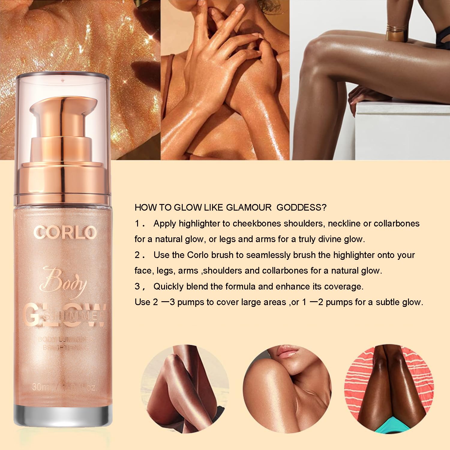Corlo Liquid Glitter Highlighter delivers long-lasting sparkle without stickiness.