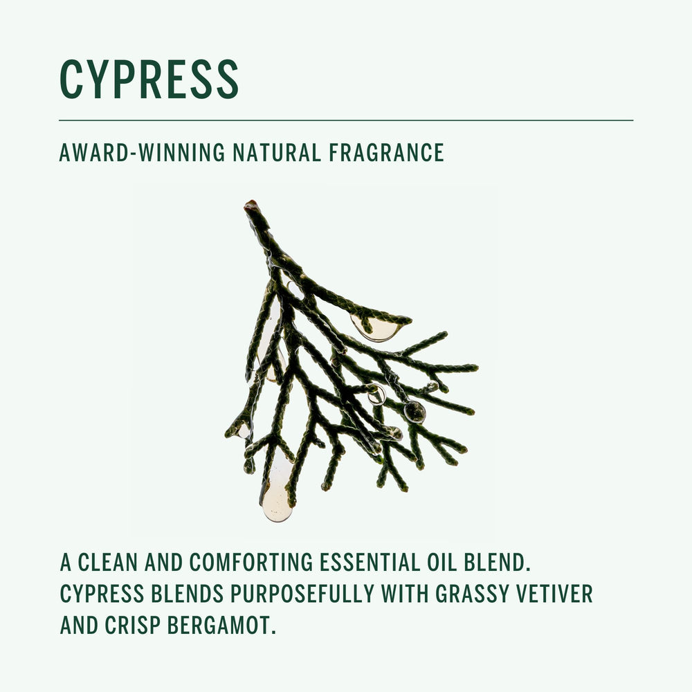 Corpus Cypress Conditioner close-up shows Tremella extract for moisture retention.