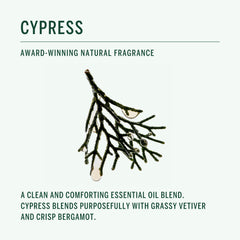 Corpus Cypress Conditioner close-up shows Tremella extract for moisture retention.