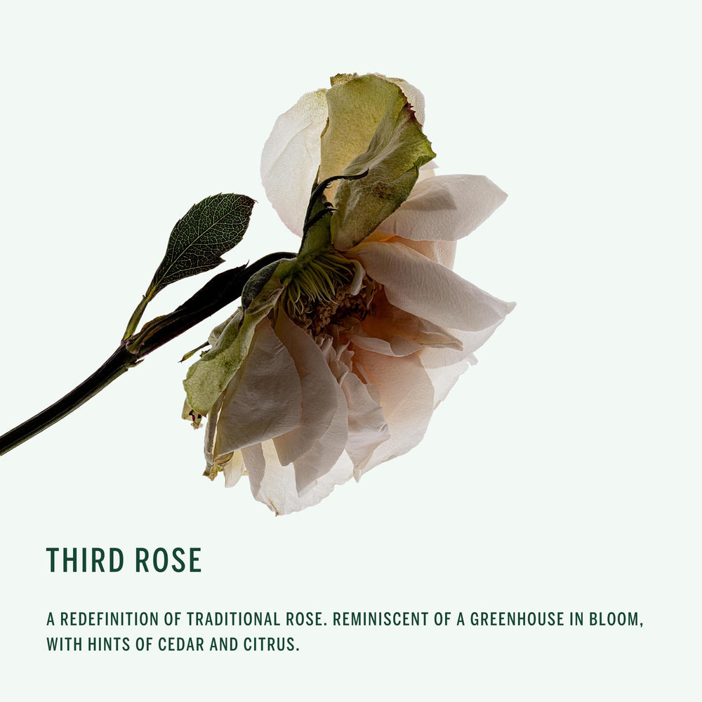 Corpus Third Rose Deodorant Spray bottle close-up highlighting aluminum-free formula for gentle odor control.