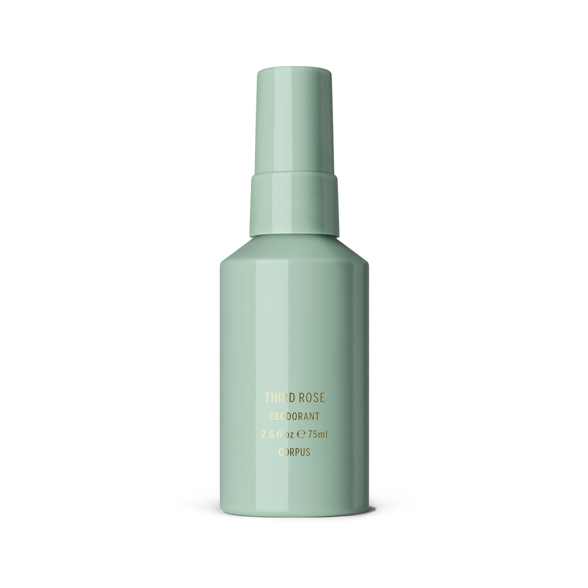 Corpus Third Rose Deodorant Spray branding on a sleek bottle for everyday freshness.