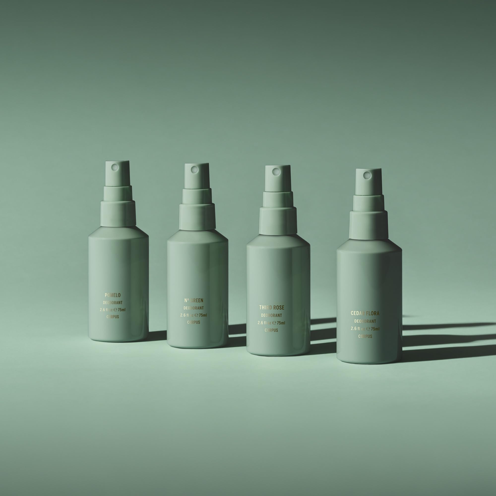 Corpus Third Rose Deodorant Spray clean formula banner shows aluminum-free and cruelty-free claims.