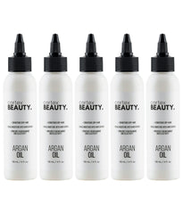 Cortex Professional Argan Oil Refill bottle ready for use, signaling silky results.