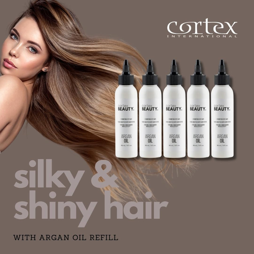 Cortex Professional Argan Oil Refill label shows product details for quick identification.