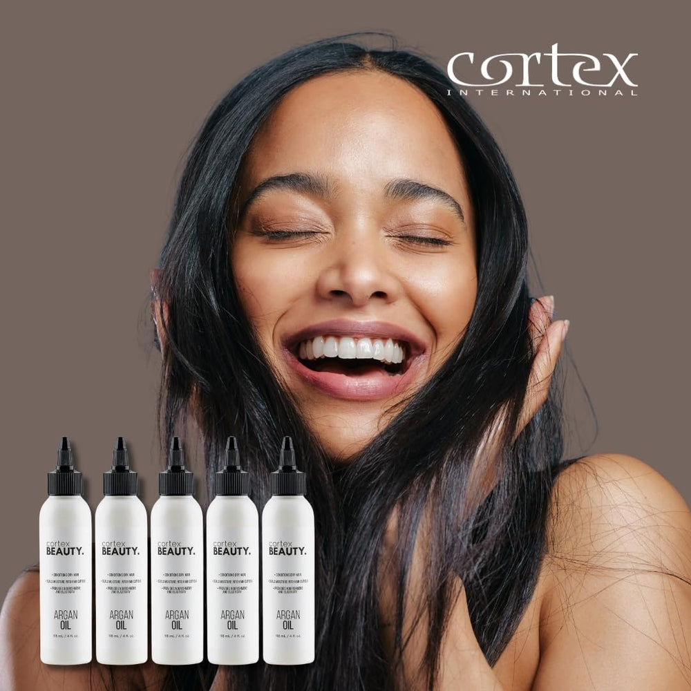 Cortex Argan Oil Refill warranty badge emphasized for lifetime satisfaction.