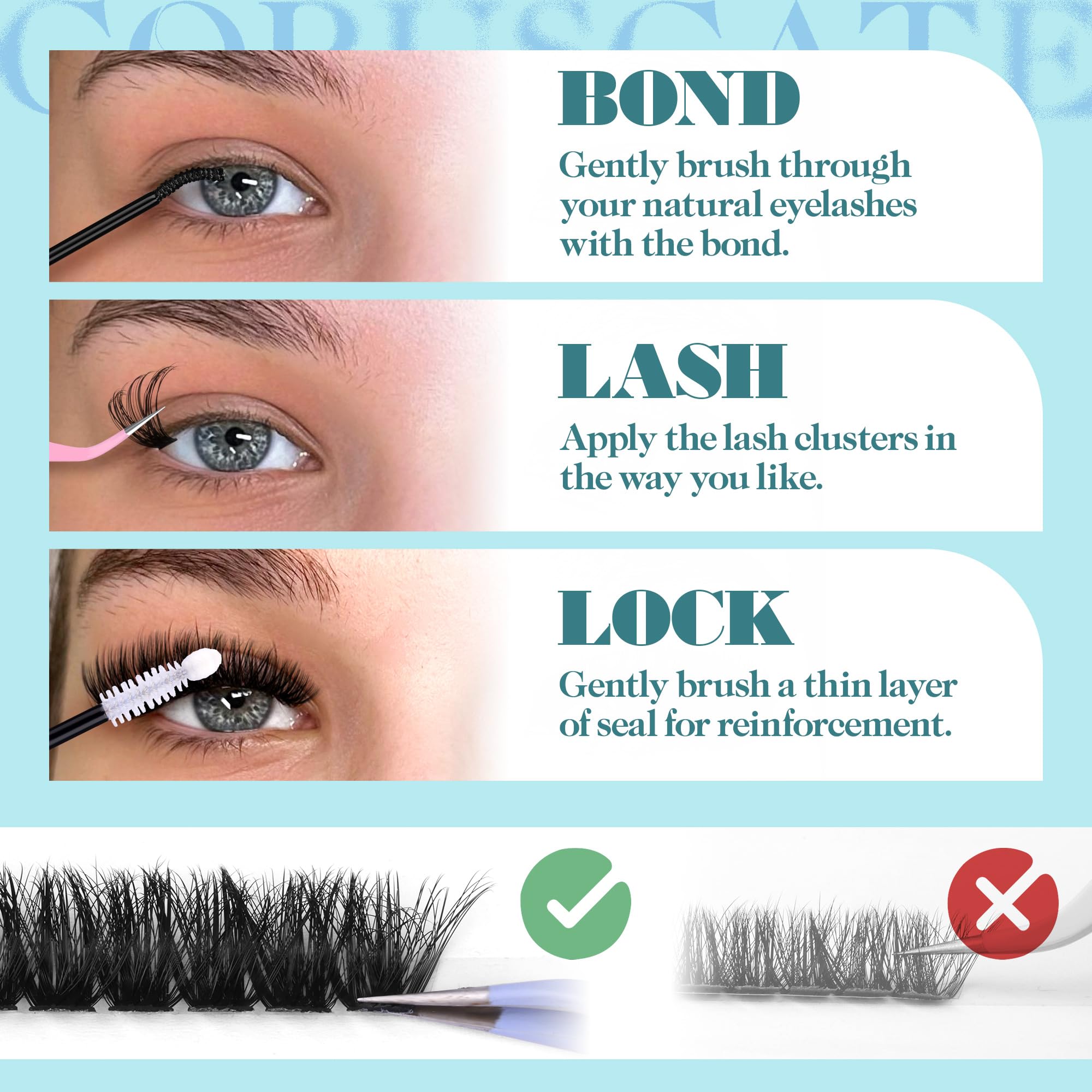 CORUSCATE after-sale support ensures help with your lash kit