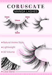 CORUSCATE asian style daily lashes blend invisibly with natural lashes