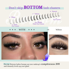 CORUSCATE bottom lashes 7-8mm complete eye shape and balance.