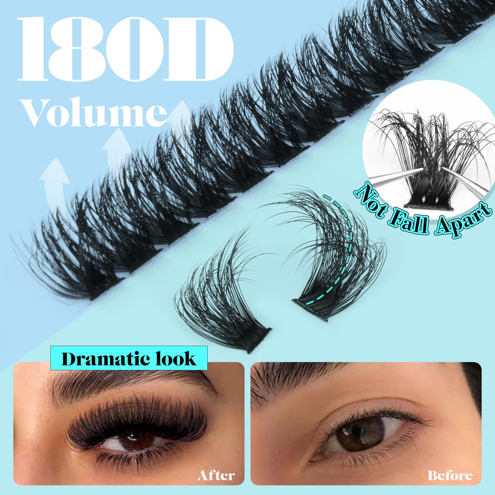 CORUSCATE DIY cluster lashes setup for salon-like at-home results