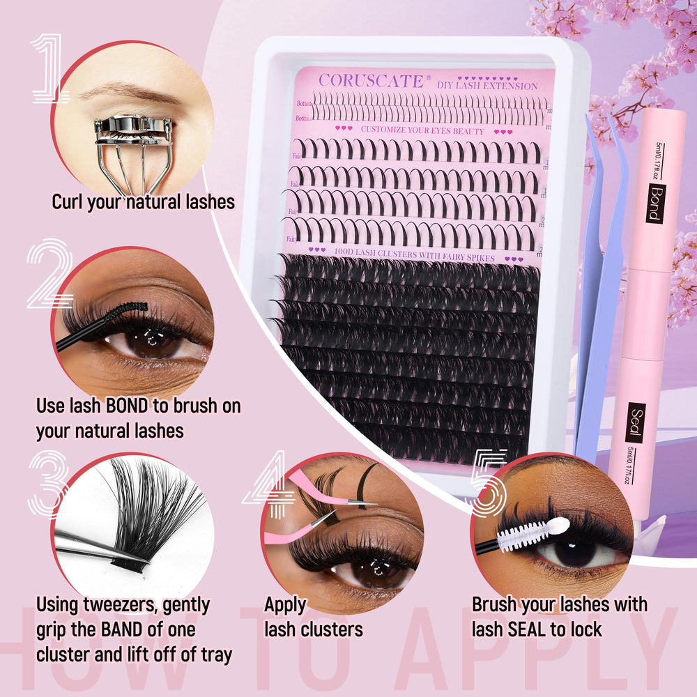 CORUSCATE DIY lash kit for customizable eye makeup