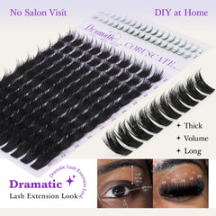 CORUSCATE DIY lash extension map enables cat eye or baby doll looks.