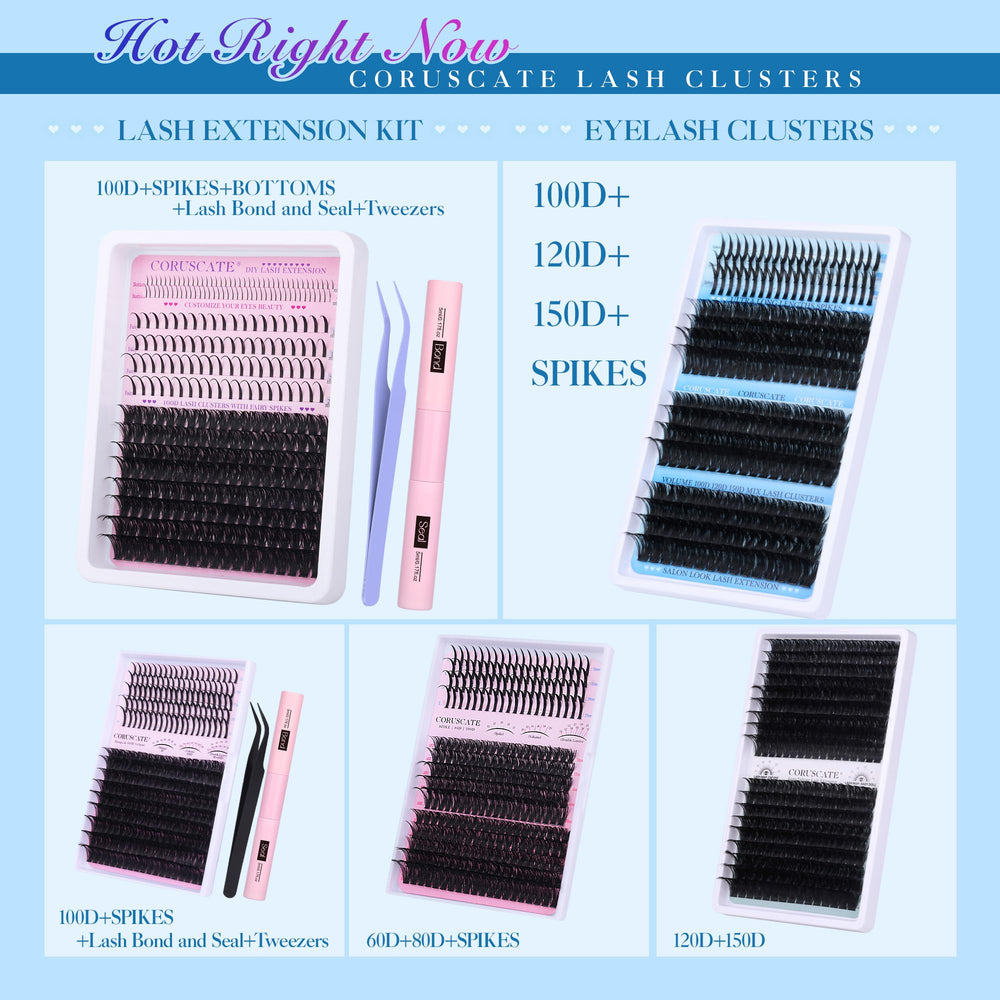 CORUSCATE dramatic full-look kit enables salon-style lashes at home.