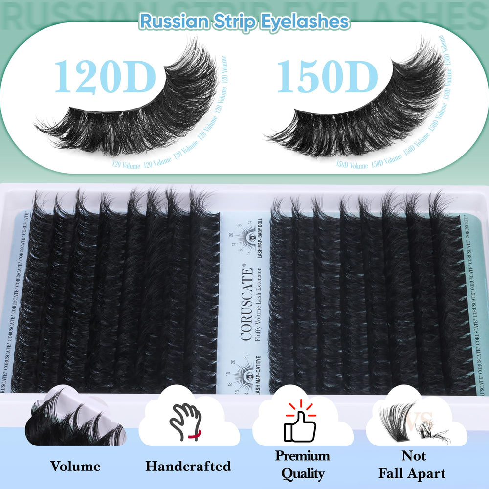 CORUSCATE lash clusters half-eye-look to enhance outer corners.