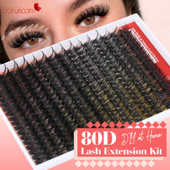 CORUSCATE lash clusters 14mm kit for balanced fullness and day-long wear.