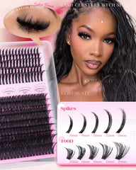 coruscate 100d lash clusters offer bold volume with lightweight comfort