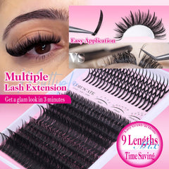 CORUSCATE lash tweezers in use for precise placement.