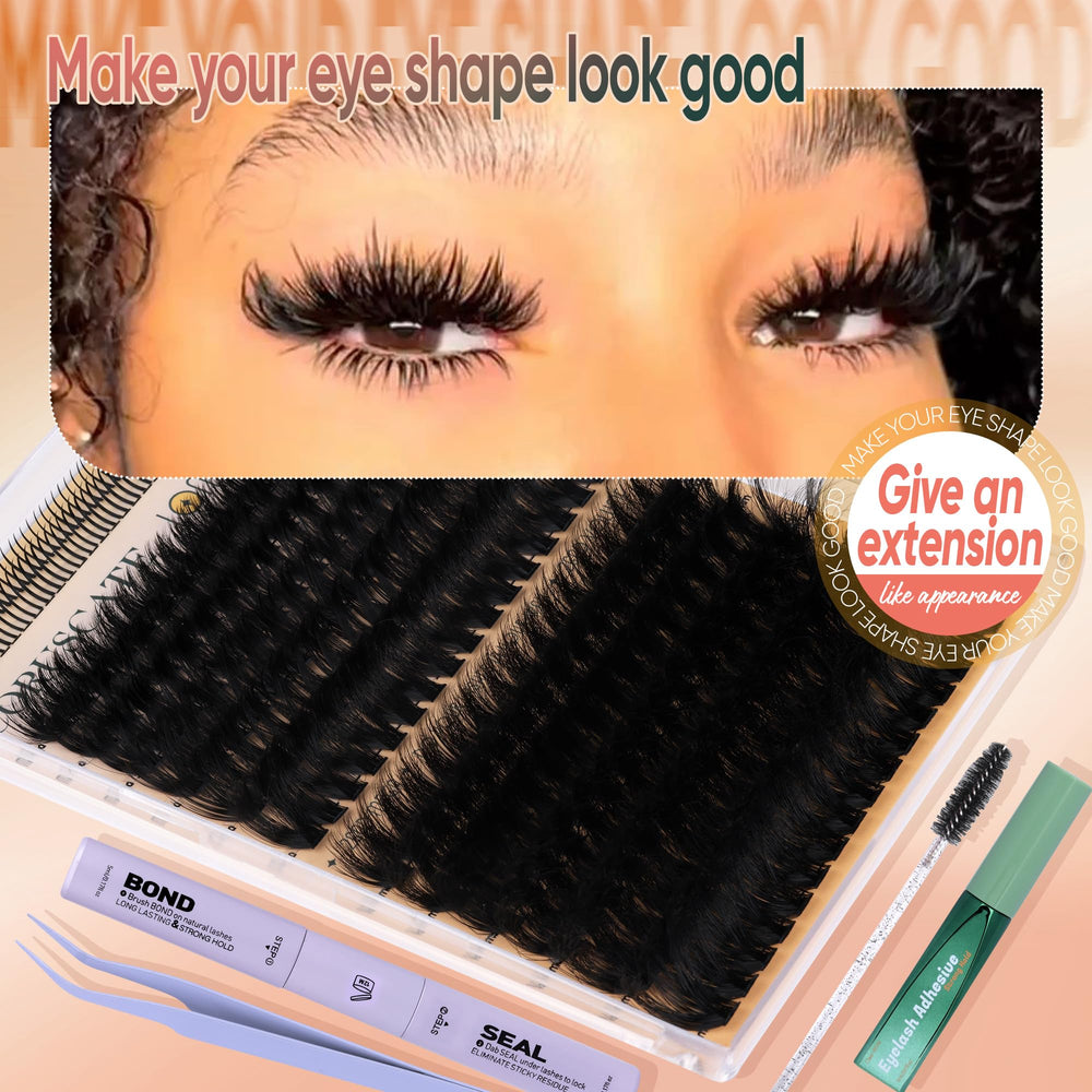 CORUSCATE lash tweezers for easy placement and tidy work.