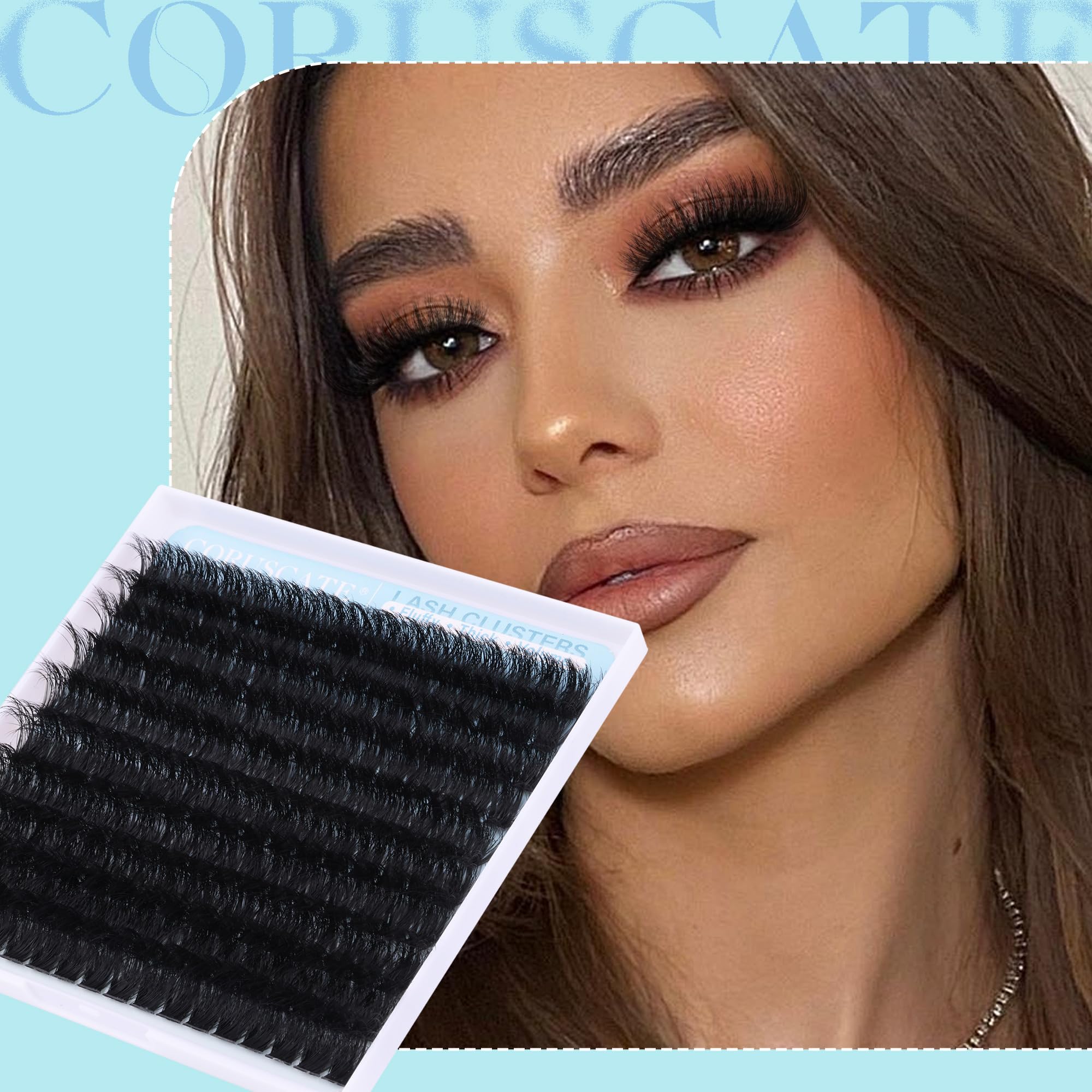CORUSCATE long 14-20mm lash clusters for extended lash length