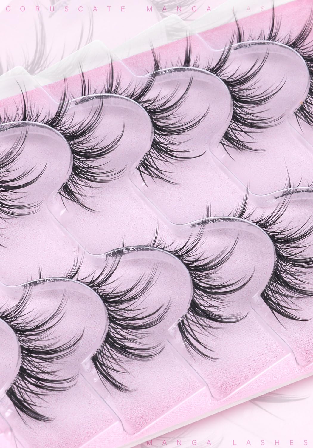 CORUSCATE manga-inspired lashes provide 3D volume and delicate flare