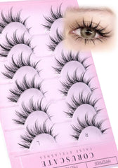 CORUSCATE natural look manga lashes with clear band for seamless daily wear