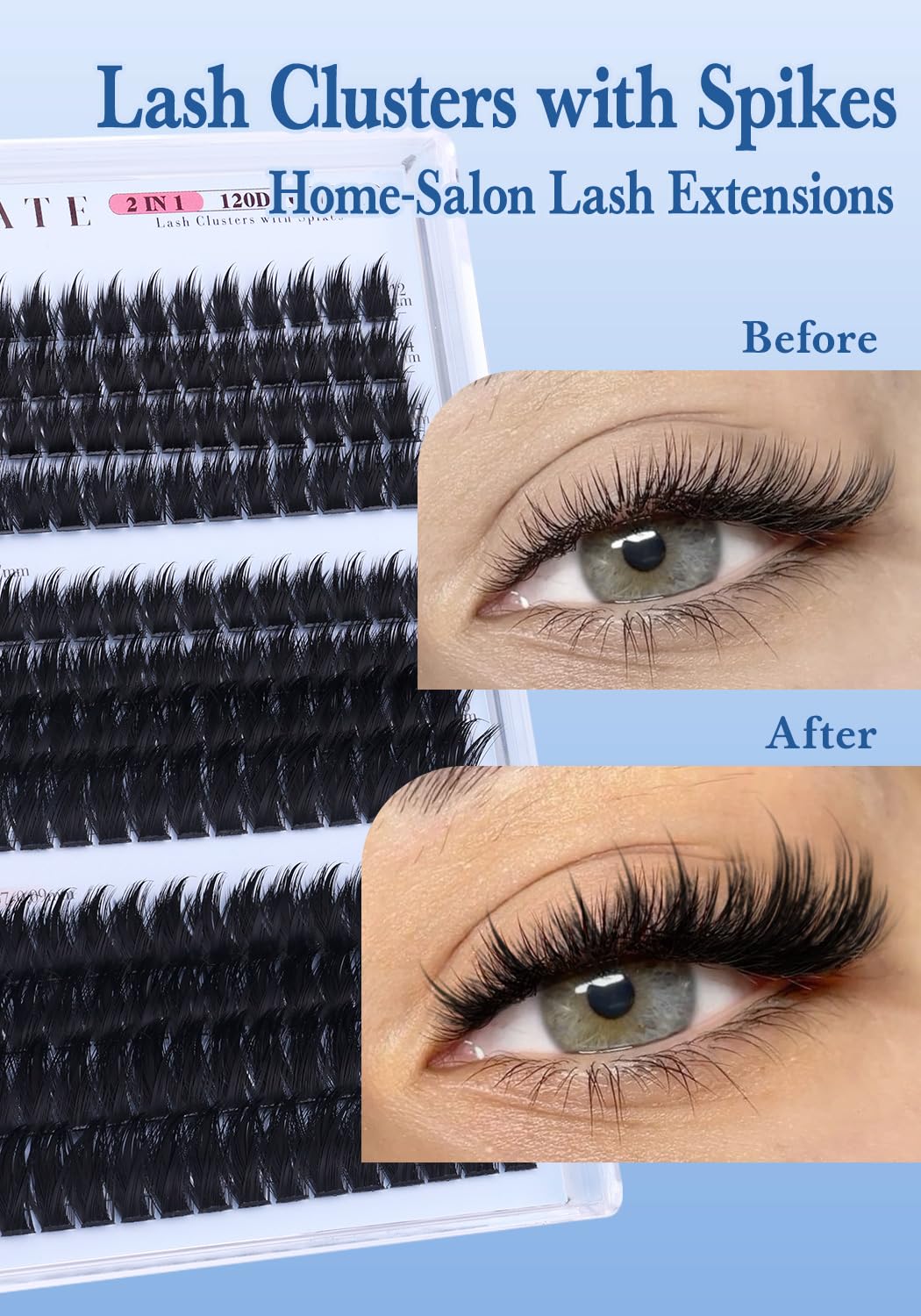 CORUSCATE salon-quality at-home look with easy mounting.